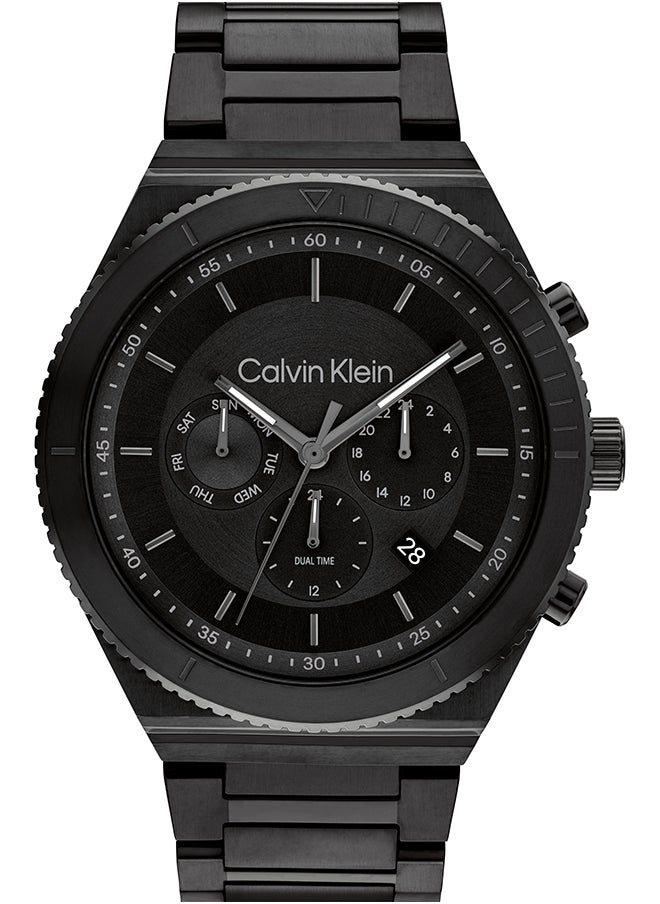 CALVIN KLEIN Men's Analog Tonneau Shape Stainless Steel Wrist Watch 25200303 - 44.3 Mm 