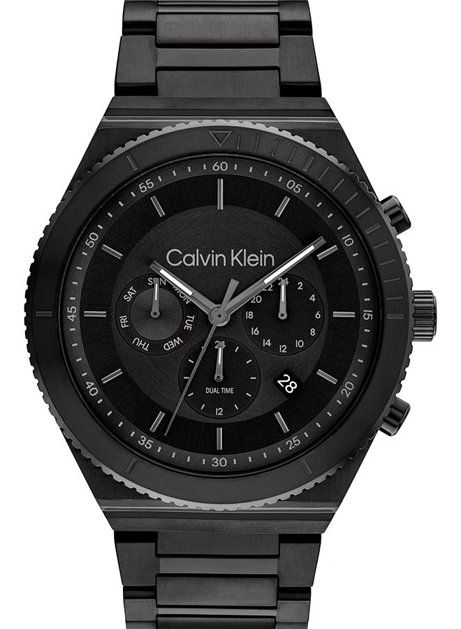 CALVIN KLEIN ساعة يد رجالية من الستانلس ستيل بعقارب على شكل تونيو 25200303 - 44.3 ملم - Image 1