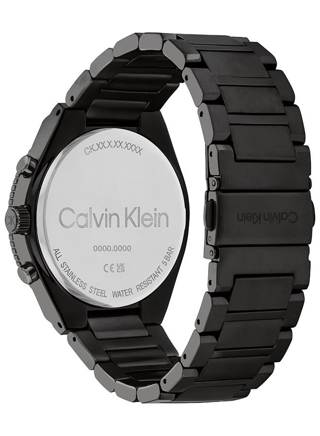 CALVIN KLEIN ساعة يد رجالية من الستانلس ستيل بعقارب على شكل تونيو 25200303 - 44.3 ملم - Image 3