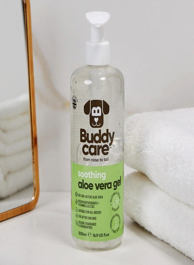 Buddycare جل الصبار المهدئ للكلاب من بادي كير | علاج مهدئ للبشرة الجافة والحكة للكلاب (16.90 أونصة) صبار ممتاز - Image 2