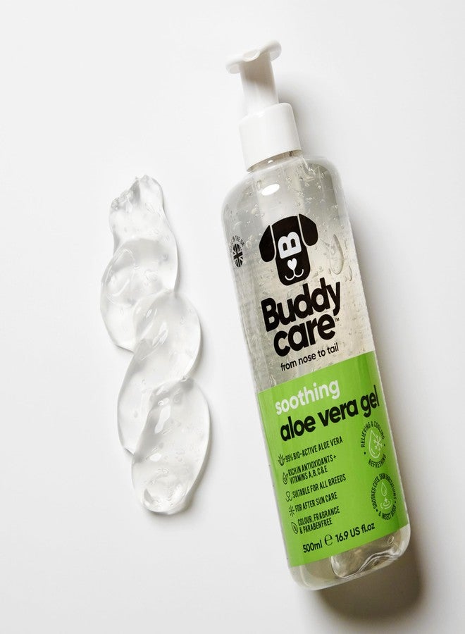 Buddycare جل الصبار المهدئ للكلاب من بادي كير | علاج مهدئ للبشرة الجافة والحكة للكلاب (16.90 أونصة) صبار ممتاز - Image 4