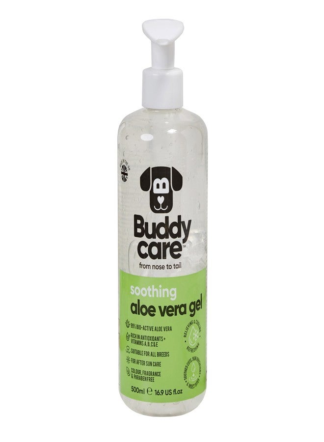Buddycare جل الصبار المهدئ للكلاب من بادي كير | علاج مهدئ للبشرة الجافة والحكة للكلاب (16.90 أونصة) صبار ممتاز - Image 1