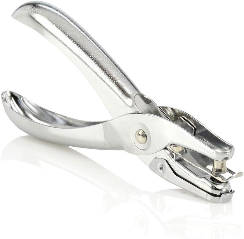 Swing Line 1 Hole Punch, 5 Sheet Capacity Hole Puncher, Single Hole Paper Punch, Chrome (74005) - Image 1