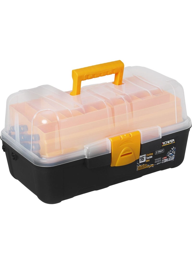Rowermax - 16" Shelf Fishing Tackle Bag Angler Bag - Image 1