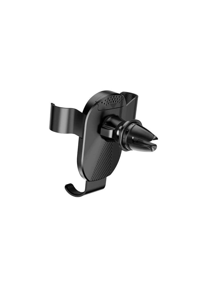 إنكاكس حامل تليفون للعربيه  CH-33 - بتصميم ألياف الكربون – تثبيت بالجاذبية مع دوران 360 درجة – لون أسود - Image 2