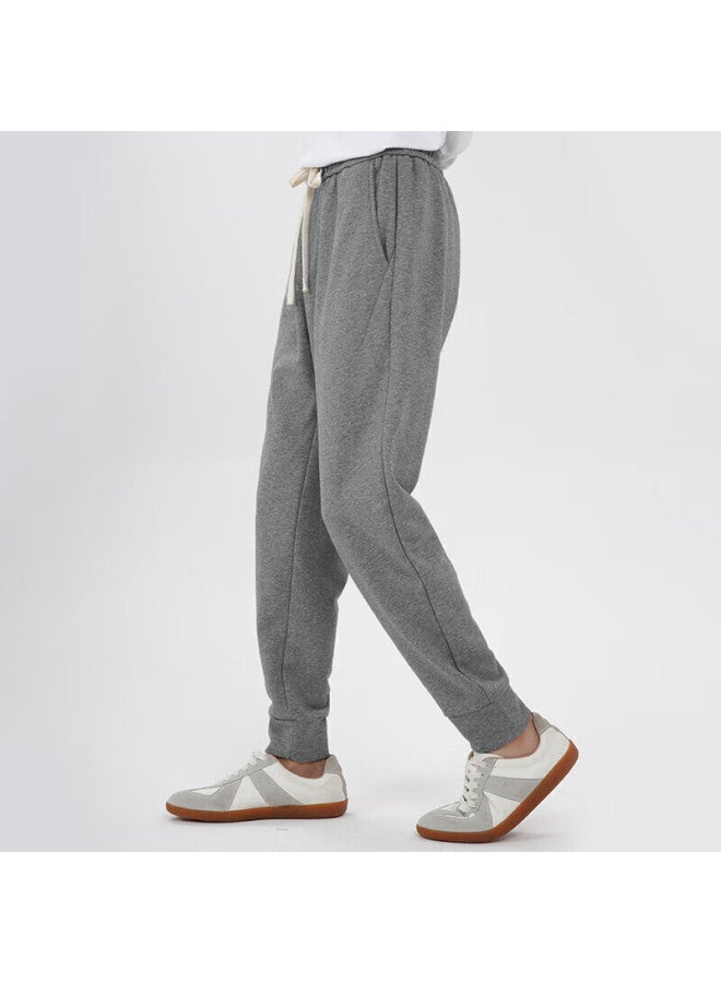 Markless Men's Pants, Autumn And Winter Loose Casual Trousers, Solid Color Joggers, Clb2894m, Mineral Gray, XL - Image 2