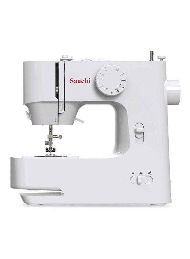 Saachi Portable Sewing Machine with LED Sewing Light, Rotating Hook, Reverse Sewing and 12 Built-in Stitches NL-SM-8101-WH white - Image 2