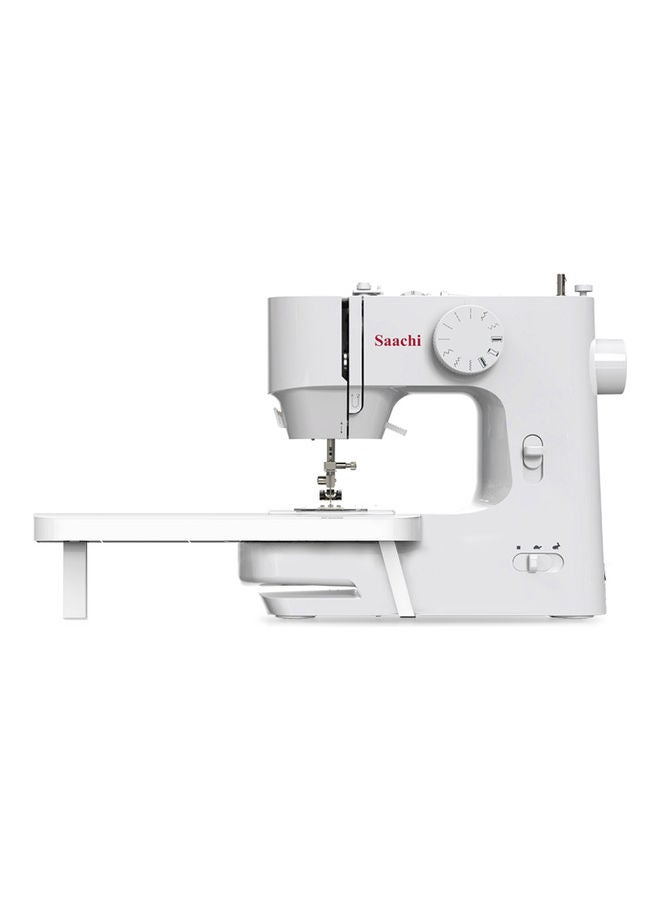 Saachi Portable Sewing Machine with LED Sewing Light, Rotating Hook, Reverse Sewing and 12 Built-in Stitches NL-SM-8101-WH white - Image 3