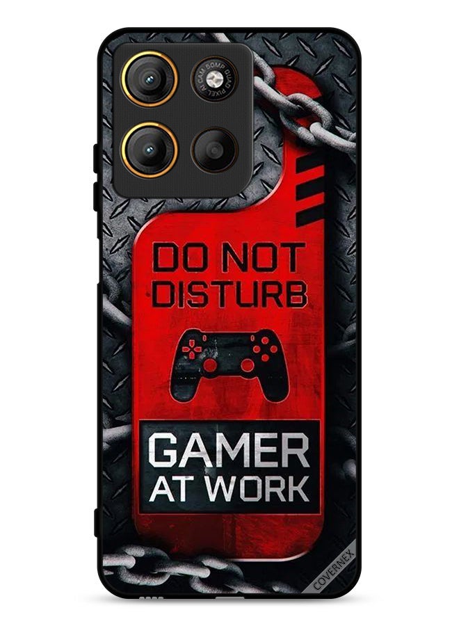 Covernex Motorola Moto G15 Protective Case Cover Gamer At Work Wallpaper