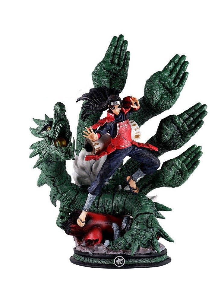 null - Naruto first generation Hokage Senju Hashirama scene statue anime character model hand-made surrounding doll ornaments - Image 1
