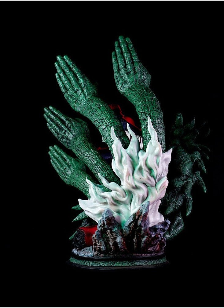 null - Naruto first generation Hokage Senju Hashirama scene statue anime character model hand-made surrounding doll ornaments - Image 1