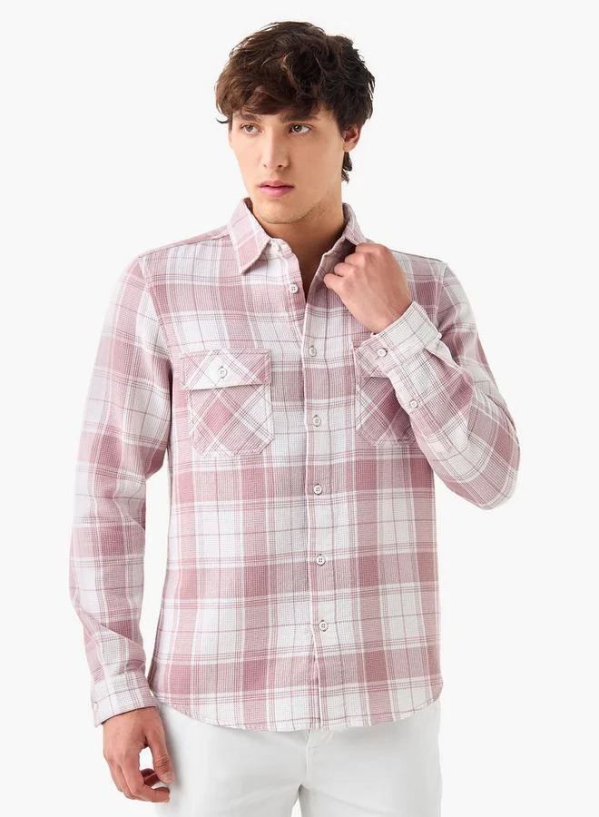 لي كوبر قميص لي كوبر كاروهات بجيوب