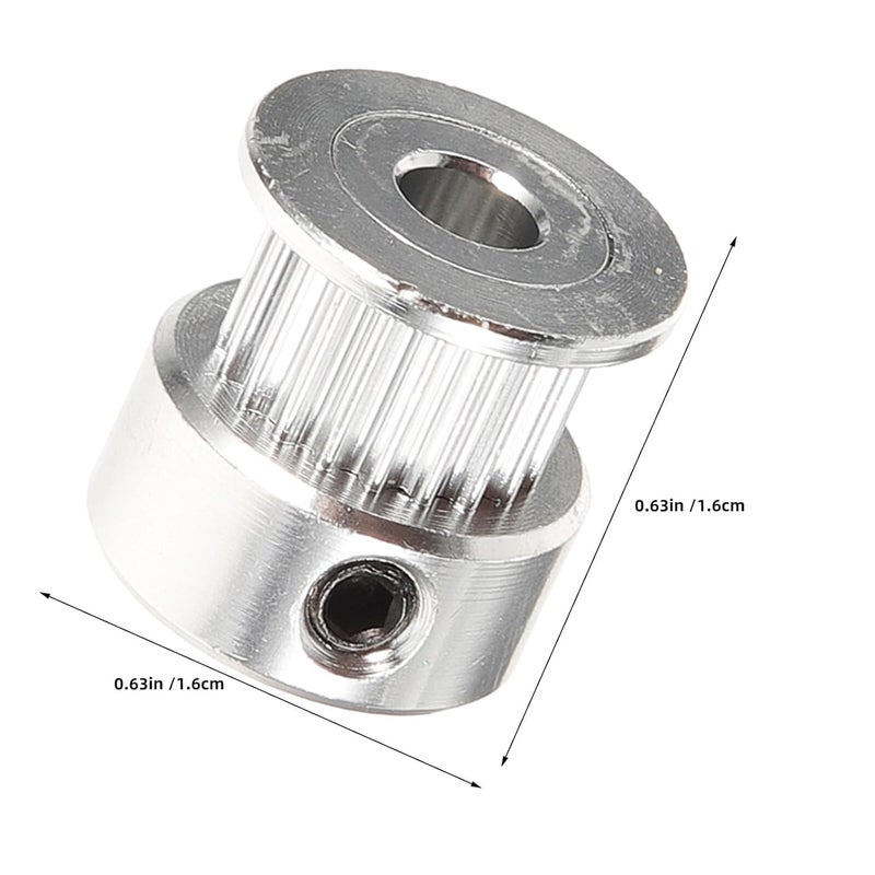 6pcs Gt2 Timing Pulley Wheel 20 Teeth 5mm Bore for 6mm Belt with M4 Allen Wrench, Synchronous Gear Wheels Kit for 3D Printer Belt Drive and Printer Repair Supplies - Image 2