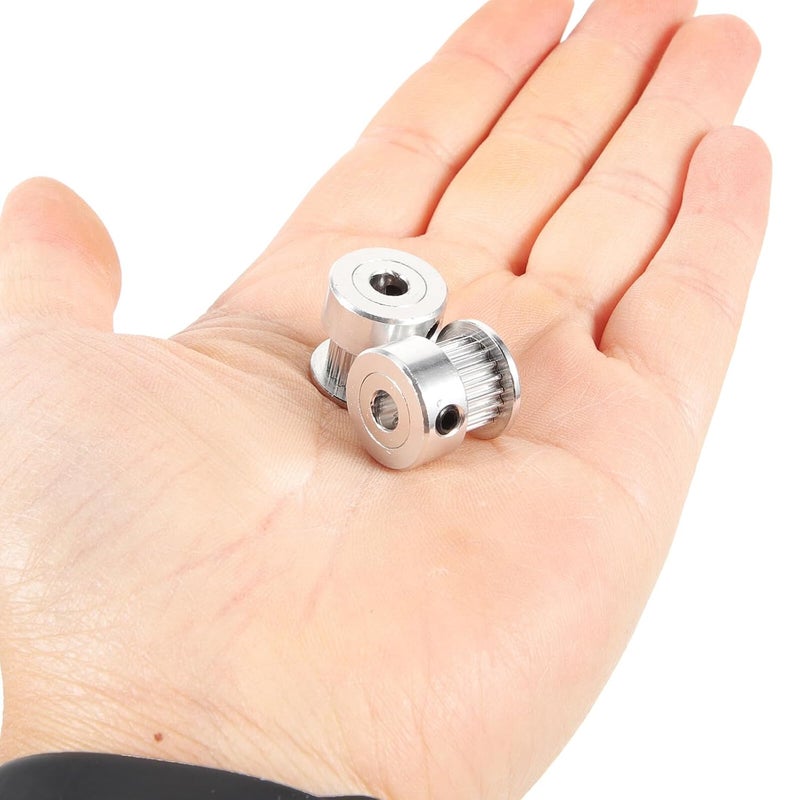 6pcs Gt2 Timing Pulley Wheel 20 Teeth 5mm Bore for 6mm Belt with M4 Allen Wrench, Synchronous Gear Wheels Kit for 3D Printer Belt Drive and Printer Repair Supplies - Image 4