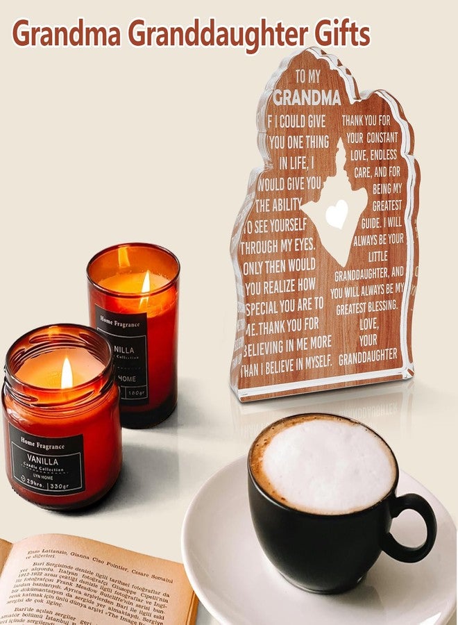 MAMAGIFTREE Valentines Day Grandma Birthday Gifts, Great Gigi Gifts for Grandma from Granddaughter from Granddaughter, Grandmother Present Unique to My Grandma Acrylic Plaque Decor Sign - Image 5