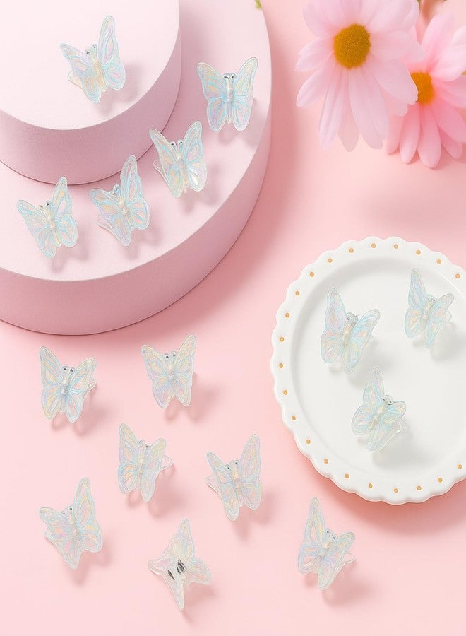 Flavizo 12 Pcs Mini Butterfly Hair Clips for Girls and Women, Stylish Claw Clips, Kids Hair Accessories, Small Hair Clip Set for Woman and Girls - Image 3