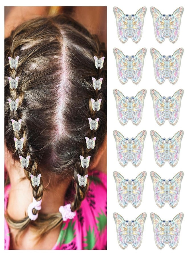 Flavizo 12 Pcs Mini Butterfly Hair Clips for Girls and Women, Stylish Claw Clips, Kids Hair Accessories, Small Hair Clip Set for Woman and Girls - Image 1