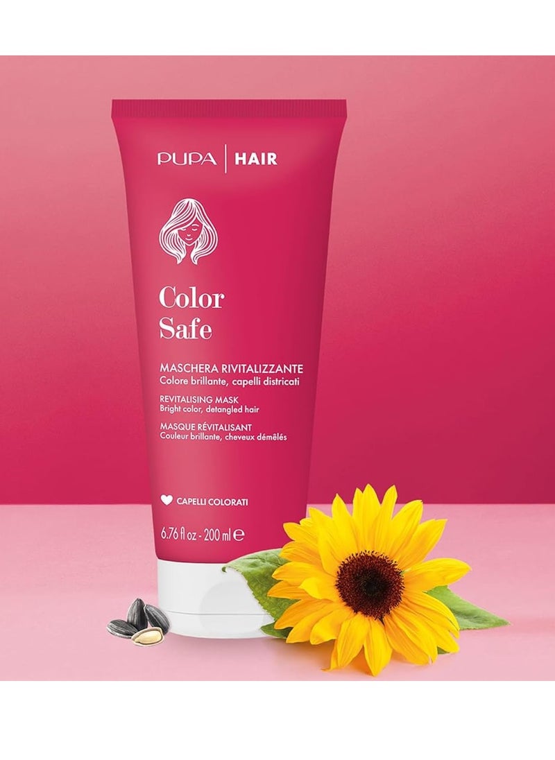 Pupa Milano Pupa Milano Color Safe Revitalizing Mask - Hydrating Hair Mask with Sunflower Seed Extract - Detangles, Nourishes, and Protects - 6.76 oz  - Image 3