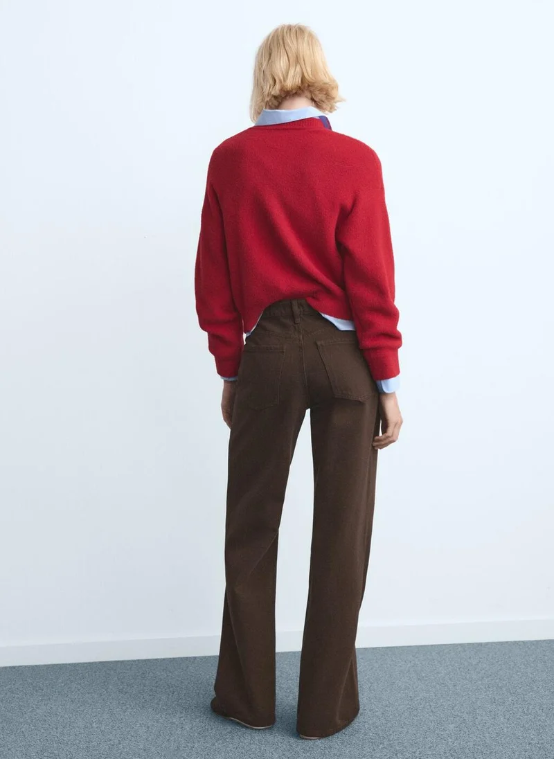 MANGO Danila high-waisted wide-leg jeans