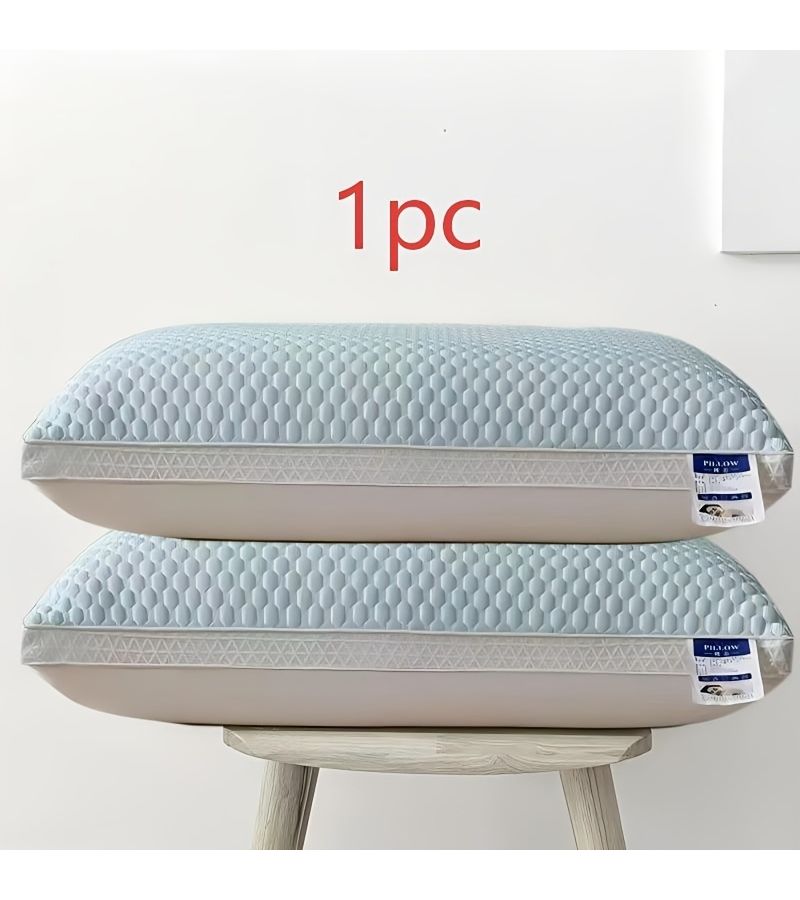 1 Pcs Pink Cotton Pillow Core 18.9 X 29.13 Inch Washable Neck Support Pillow Soft Breathable Sleep Pillow Hotel Quality Fiber Filled Medium Firmness - Image 4