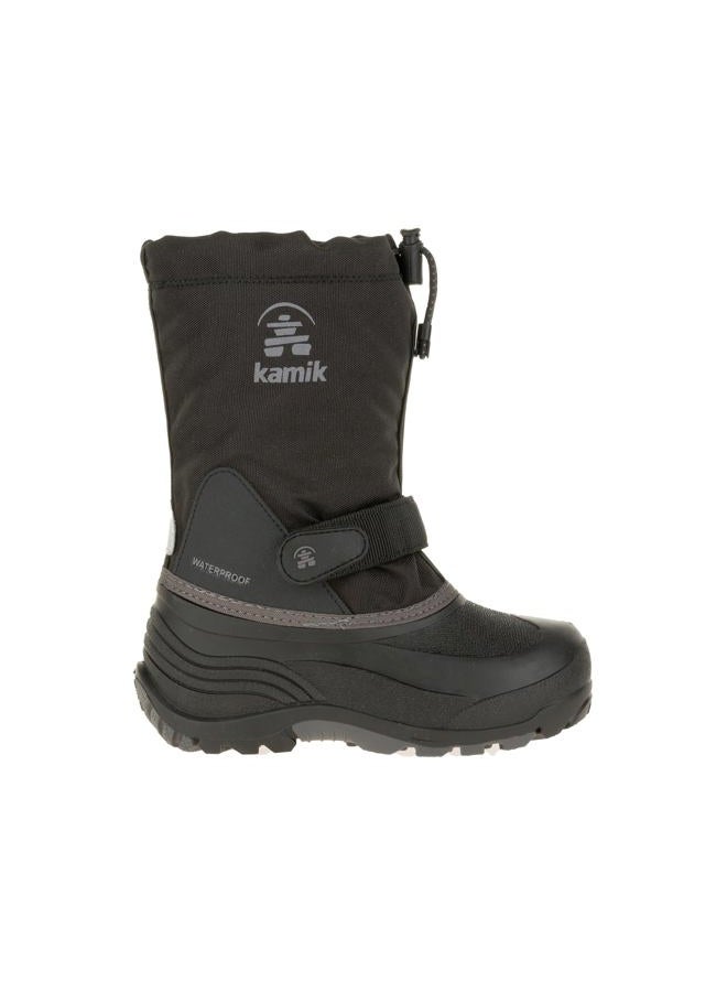 Kamik Girls' Waterbug5 Snow Boot, Black/Charcoal, 10 Medium US Toddler - Image 2