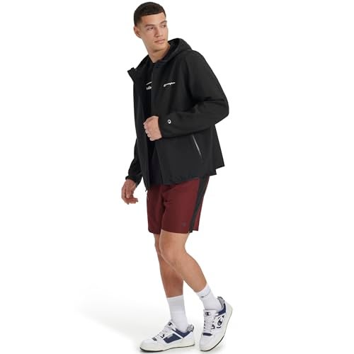 Champion Men's Lightweight Active Soft Shell Jacket With Hood, Black, Large - Image 3