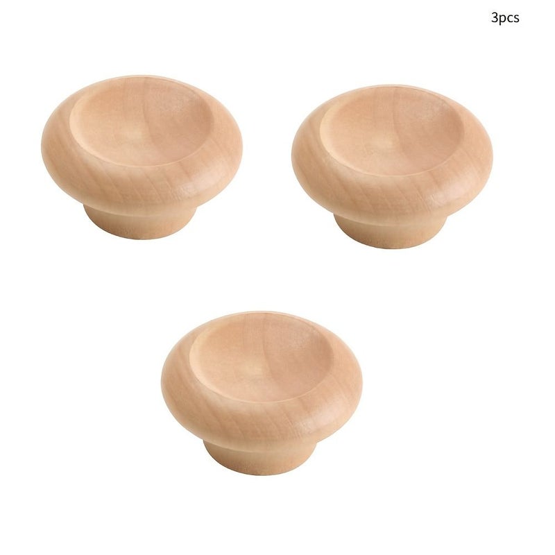 3pcs Pot Lid Handle Replacement Knobs for Cookware Wood Pan Lid Knobs High Temperature Resistant Easy Install - Image 1