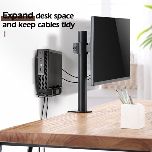 Freejia Mini PC Mount Compatible with Lenovo ThinkCentre Tiny, Wall VESA and Under Desk Mount for Lenovo ThinkCentre Tiny Desktops M600 M700 M710Q M715q M720Q M800z M900 M910Q Mini Desktop Bracket - Image 3