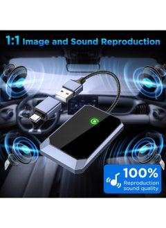 Rock Pow Wireless Carplay Adapter, Converts Wired to Wireless carplay Adapter for iPhone, Wireless Control Plug & Play Carplay for Cars from 2017 & for Apple iPhone iOS 10+  - Image 2