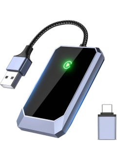 Rock Pow Wireless Carplay Adapter, Converts Wired to Wireless carplay Adapter for iPhone, Wireless Control Plug & Play Carplay for Cars from 2017 & for Apple iPhone iOS 10+  - Image 1