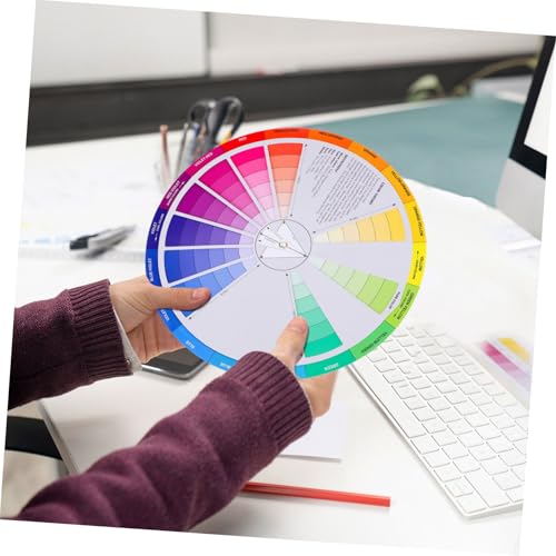 EXCEART Color Wheel for Artists 9-Inch Color Mixing Guide Palette Wheel for Painting Drawing Art Supplies and Makeup Blending Tool - Image 4