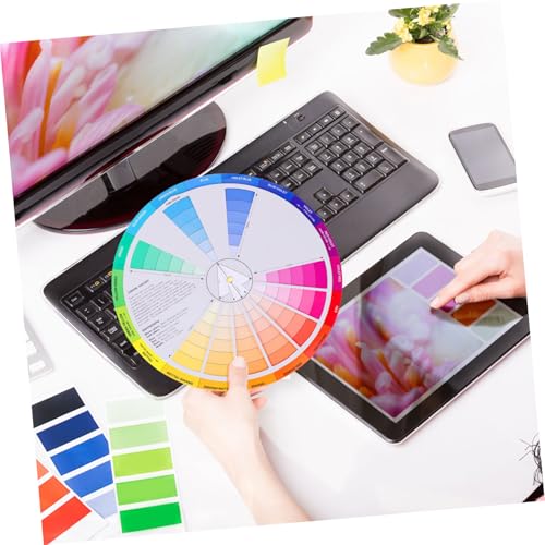 EXCEART Color Wheel for Artists 9-Inch Color Mixing Guide Palette Wheel for Painting Drawing Art Supplies and Makeup Blending Tool - Image 5