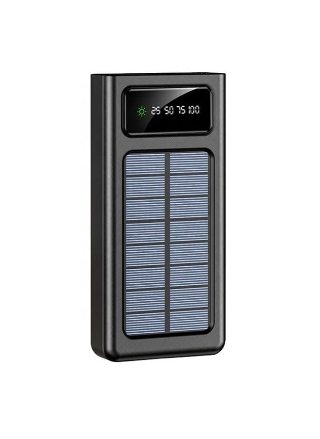 Raxoom - Wireless Portable Charger Power Bank 30000 Mah with Built in 4 Cable USB Type C, Usb, Micro USB, Lightning Cable With 22.5W  Smart LED Display for iPhone Series, Samsung, Android Color Black - Image 1
