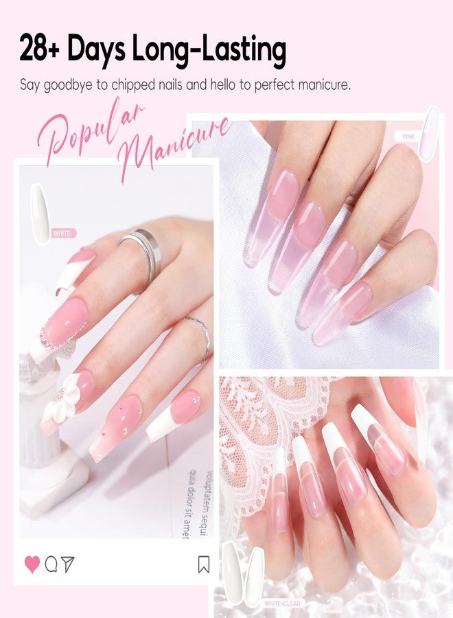 COSCELIA 58pcs Acrylic Nail Kit for Beginners with Everything Professional Acrylics Powder with Drill and U V Light 36pcs Glitter Decoration Powder Summer Colors Complete Nail Kit Acrylic Set Gifts for Women - Image 3