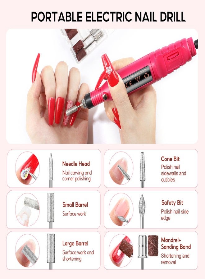 COSCELIA 58pcs Acrylic Nail Kit for Beginners with Everything Professional Acrylics Powder with Drill and U V Light 36pcs Glitter Decoration Powder Summer Colors Complete Nail Kit Acrylic Set Gifts for Women - Image 5