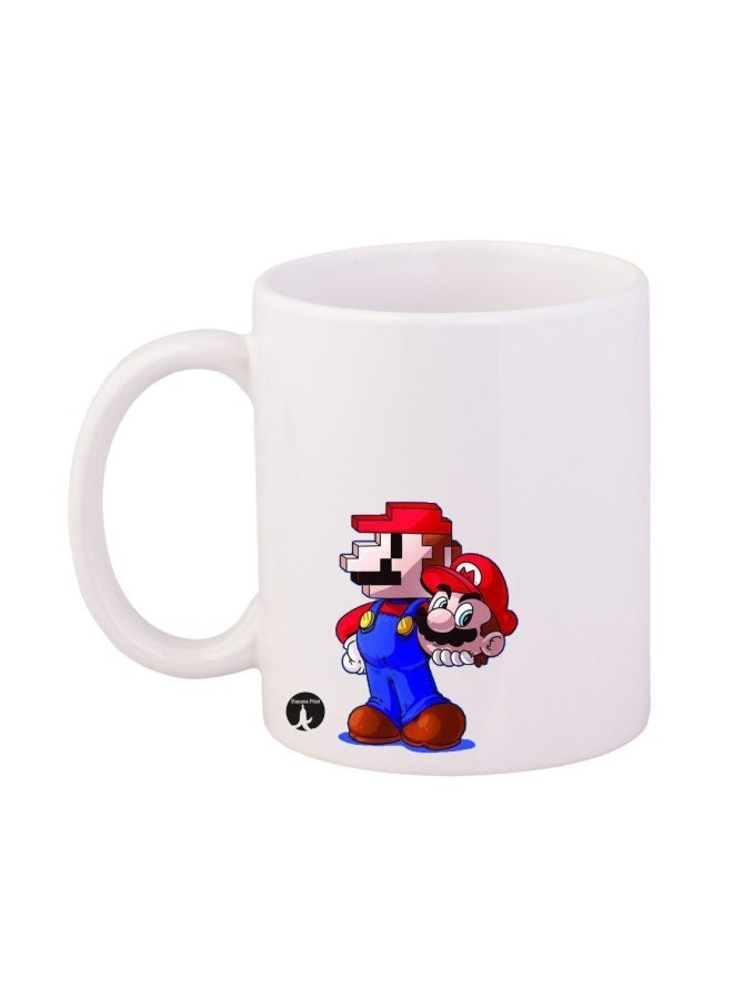RYN Super Mario Printed Mug White/Blue/Red 11ounce