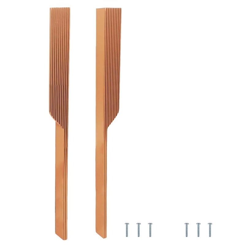 VOLO Cabinet Handle MultiUse Pull Handle for Wardrobes Drawers Sliding Closets and Doors in Kitchen Office Bedroom SAC59 1 Pair Left Right Rose Gold 450MM 18 Inch - Image 1