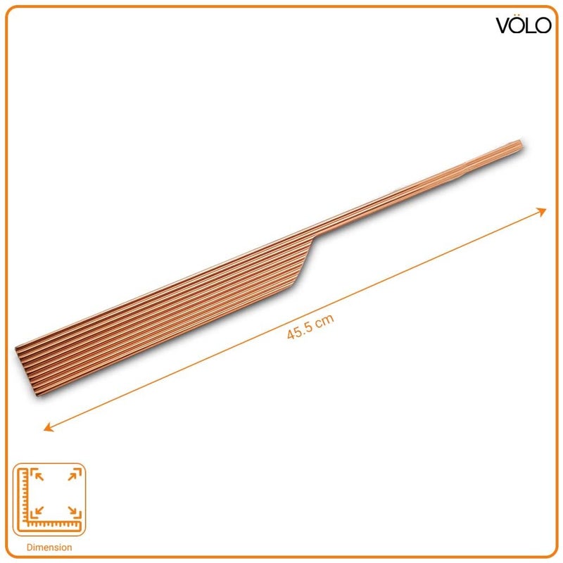 VOLO Cabinet Handle MultiUse Pull Handle for Wardrobes Drawers Sliding Closets and Doors in Kitchen Office Bedroom SAC59 1 Pair Left Right Rose Gold 450MM 18 Inch - Image 2