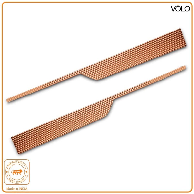 VOLO Cabinet Handle MultiUse Pull Handle for Wardrobes Drawers Sliding Closets and Doors in Kitchen Office Bedroom SAC59 1 Pair Left Right Rose Gold 450MM 18 Inch - Image 3