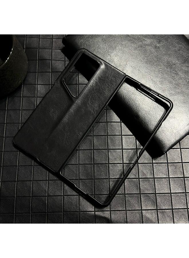 اس-توب جراب هاتف جلدي قابل للطي بتصميم حصان كريزي من بورشه لهاتف Honor Magic V2 RSR - Image 2