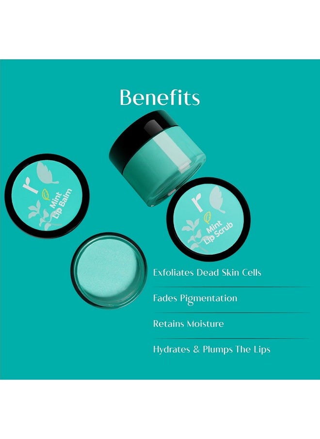 RIVONA NATURALS Mint Lip Care Duo | Lip Balm + Scrub | Combo Pack Of 2 | For Men & Women | 8 Gm Each  - Image 5