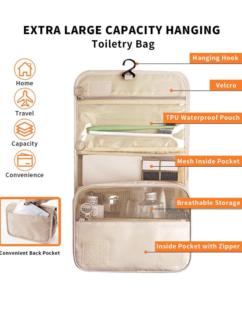 TRAVEL Packing Cubes, 8 Pcs Travel Packing Organizer, Travel Luggage Packing Organizers Set for Suitcases, Carry on and Luggage Organizer(Beige) - Image 2