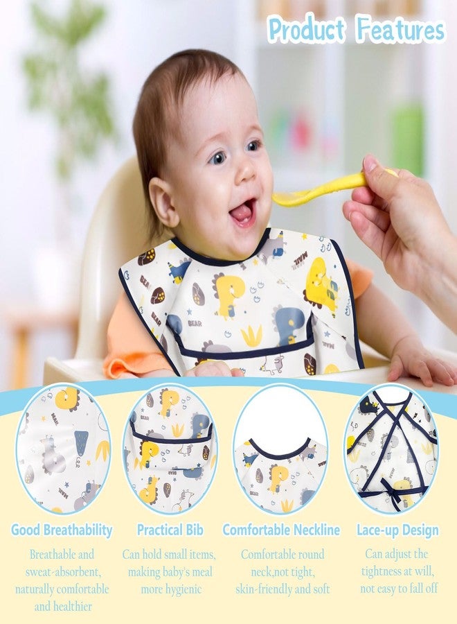 TecoKart® Waterproof Baby Bibs for Food Feeding Soft Cotton Toddler Bibs Adjustable Baby Boy and Girl Bibs for 6 to 24 Months with Cute Cartoon Design - Image 5