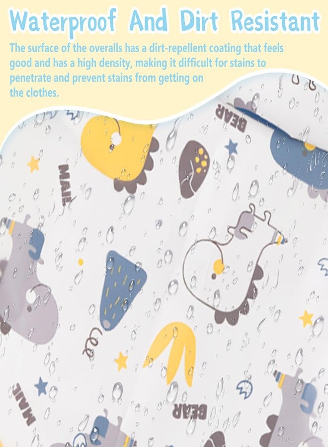 TecoKart® Waterproof Baby Bibs for Food Feeding Soft Cotton Toddler Bibs Adjustable Baby Boy and Girl Bibs for 6 to 24 Months with Cute Cartoon Design - Image 4