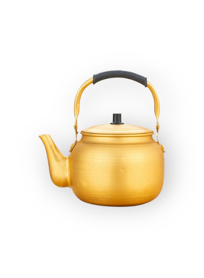 1.0L Gold/Black Aluminum Tea Kettle 