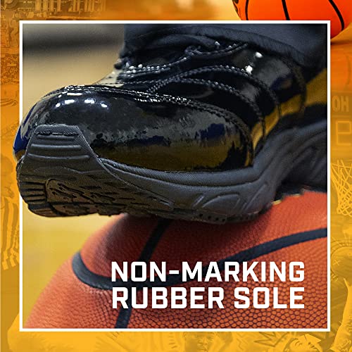 3N2 Reaction Basketball Black Referee Shoes for Men - Full Grip Leather Sneakers with Tractional Sole (Size 8.5 Medium) - Image 2