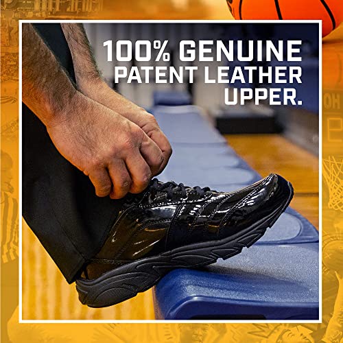 3N2 Reaction Basketball Black Referee Shoes for Men - Full Grip Leather Sneakers with Tractional Sole (Size 8.5 Medium) - Image 3