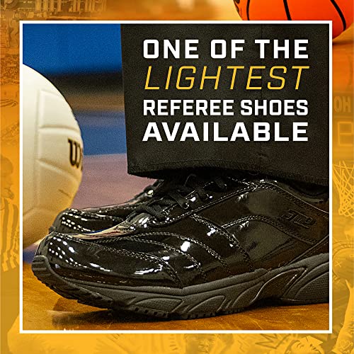 3N2 Reaction Basketball Black Referee Shoes for Men - Full Grip Leather Sneakers with Tractional Sole (Size 8.5 Medium) - Image 5
