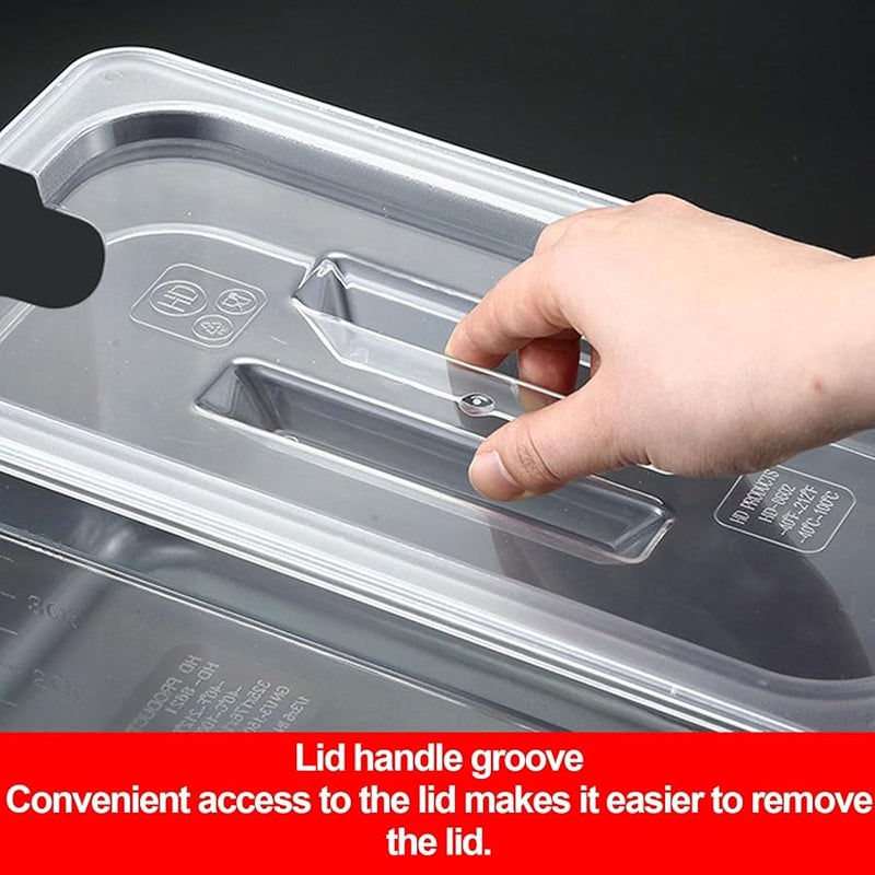 12 لتر مجموعة حاوية طهي بالفراغ مع غطاء متوافق مع معظم أجهزة الطهي البطيء - Image 4