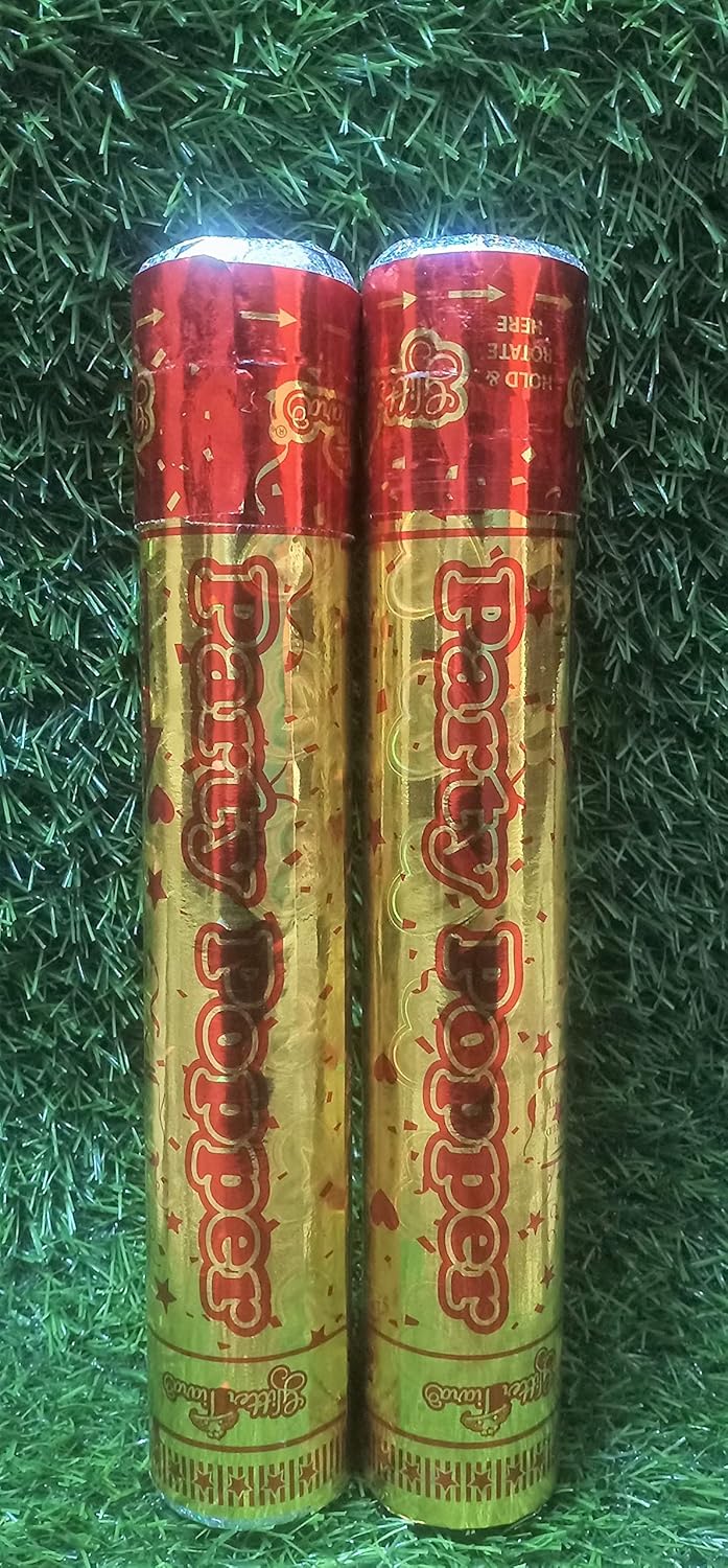 Party Popper for Any Party Anniversary Birthday Celebration GM Pack of 2 Party Popper  - Image 1